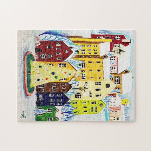 UNconventioneel Cozy Kerststad - PUZZLE! Legpuzzel (Horizontaal)