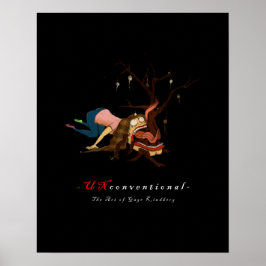 UNconventioneel: draagbaar Poster met kerstbomen