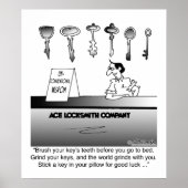 Unconventioneel Locksmith Wisdom Poster (Voorkant)