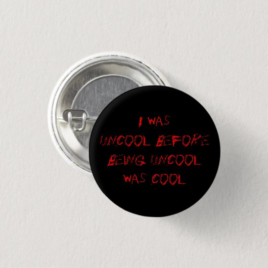 uncool2 - knoop ronde button 3,2 cm (Voorkant /achterkant)