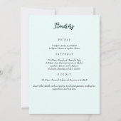 Uncork the Rosé Wine Waterverf Bachelorette Party Kaart (Achterkant)