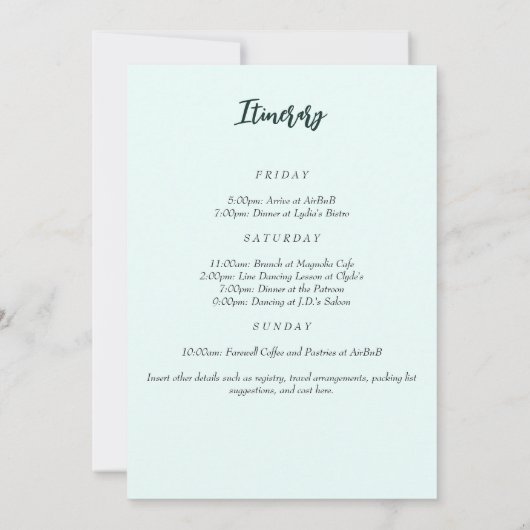 Uncork the Rosé Wine Waterverf Bachelorette Party Kaart (Achterkant)