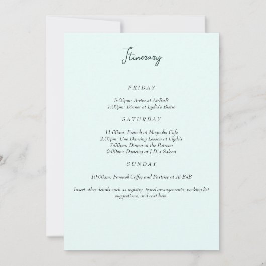 Uncork the Rosé Wine Waterverf Bachelorette Party Kaart (Achterkant)