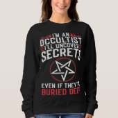 Uncover Secrets Satanic Baphomet Witchcraft Goth O Trui (Voorkant)