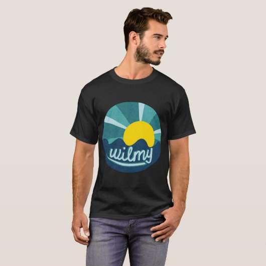 Uncw Wilmington Beach Oceaan T-shirt (Voorkant volledig)