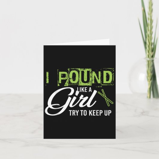 Und Like A Girl Try To Keep Up Workout  Kaart (Voorkant)