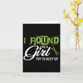 Und Like A Girl Try To Keep Up Workout  Kaart (Gele Bloem)