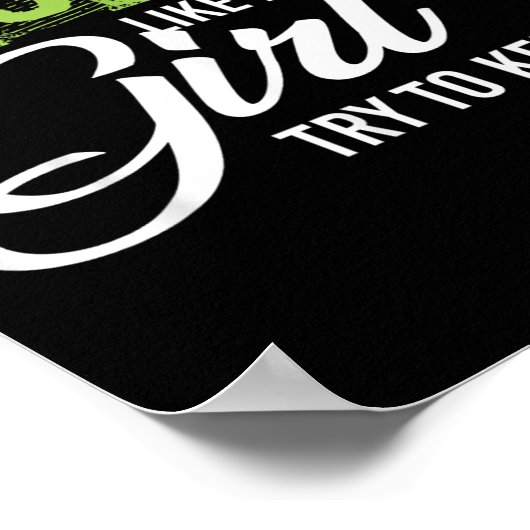 Und Like A Girl Try To Keep Up Workout  Poster (Hoek)