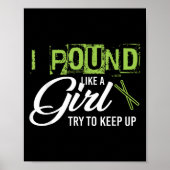 Und Like A Girl Try To Keep Up Workout  Poster (Voorkant)