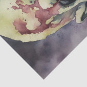 Undead Elegance: Waterverf Zombie Gezicht Decoupag Tissuepapier (Detail)