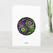 Undead Harmony: Zombie Yin Yang Symbool Kaart (Achterkant)
