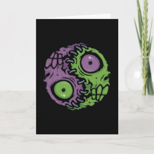 Undead Harmony: Zombie Yin Yang Symbool Kaart