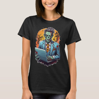 Undead Kantoor Uren: Halloween Editie T-shirt