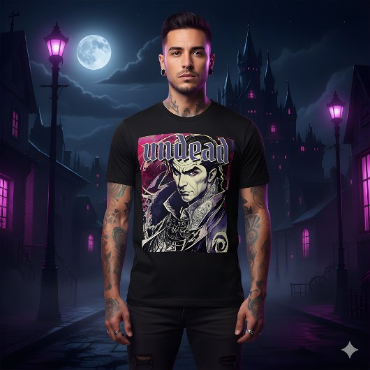 Undead Retro Gothic Vampire T-Shirt
