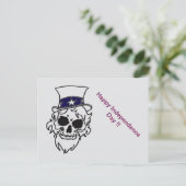 Undead Sam Greetings Feestdagenkaart (Staand voorkant)