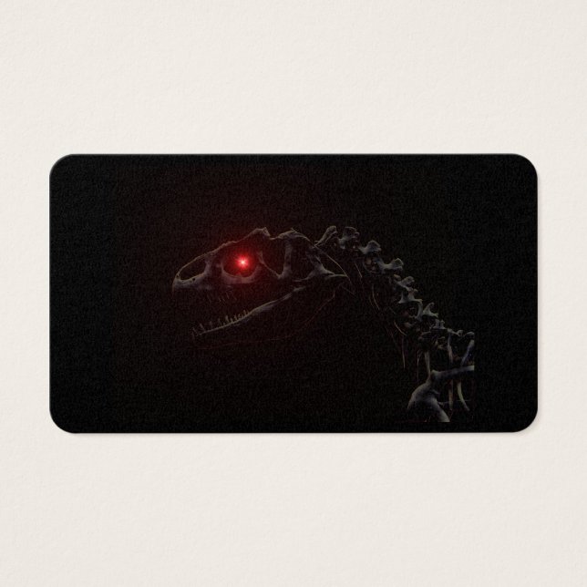 Undead Zombie Dinosaur Skelet Visitekaartjes (Voorkant)