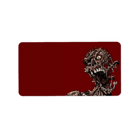 Undead Zombie's Anguished Rotten Flesh Cry Etiket (Voorkant)