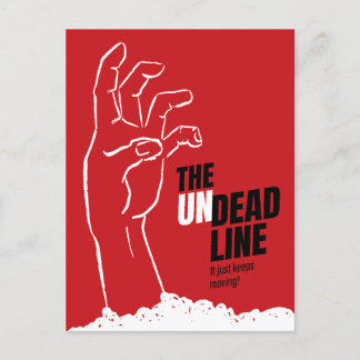 Undeadline - poster voor horrorfilms briefkaart