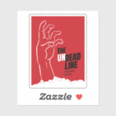 Undeadline -  poster voor horrorfilms sticker (Vel)