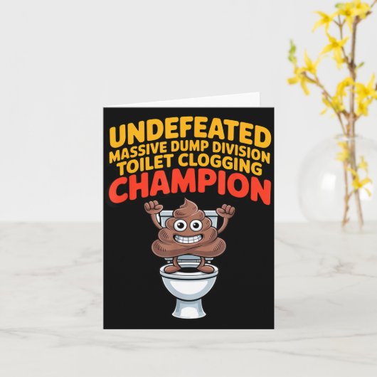 Undefeated Mive Dump Di Toilet Clogging Chamon  Kaart (Gele Bloem)