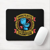 Undefeated Toilet Clogging Chamon Quirky Bathroom  Muismat (Met muis)