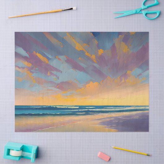 “Under a majestic sky”. Tissuepapier (Craft)