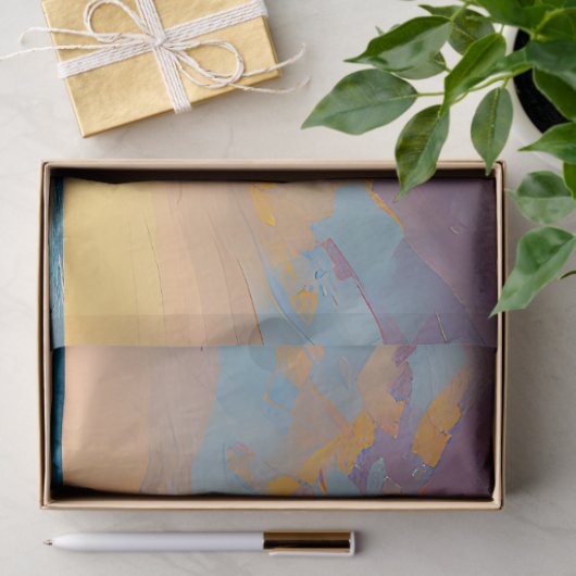 “Under a majestic sky”. Tissuepapier (Geschenk)