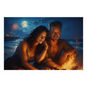 Under A Moonlit Sky Perfect Poster (Voorkant)