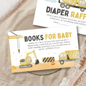 Under Construction Baby Shower Diaper Raffle Informatiekaartje