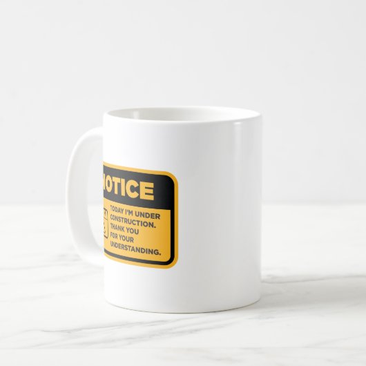 Under Construction Koffiemok (Voorkant links)