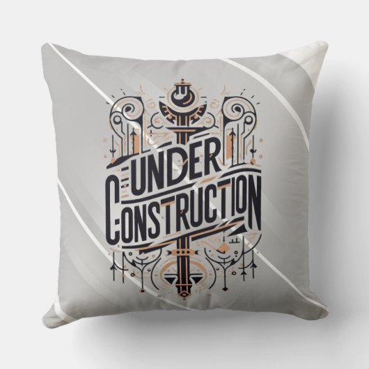 Under Construction Kussen (Achterkant)