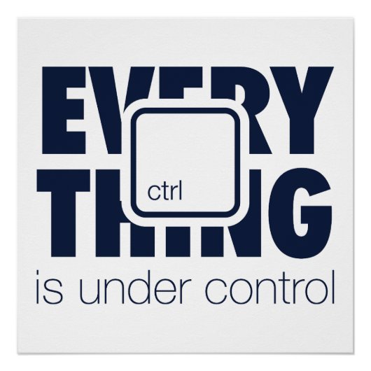 Under ctrl perfect poster (Voorkant)