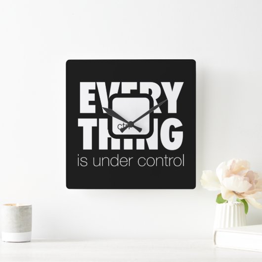 Under ctrl vierkante klok (Huis)