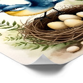 Under His Wings Boho Christelijke Kinderkamer Muur Poster (Hoek)