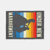 Under New Management Groom Wedding Bachelor Party  Fleece Deken (Voorkant (Horizontaal))