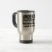 Under New Management Mug Reisbeker (Voorkant links)