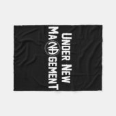 Under New Management Narcotics Anonymous Design  Fleece Deken (Voorkant (Horizontaal))