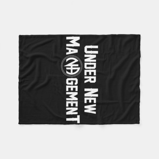 Under New Management Narcotics Anonymous Design Fleece Deken (Voorkant (Horizontaal))