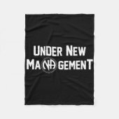 Under New Management Narcotics Anonymous Design Fleece Deken (Voorkant)