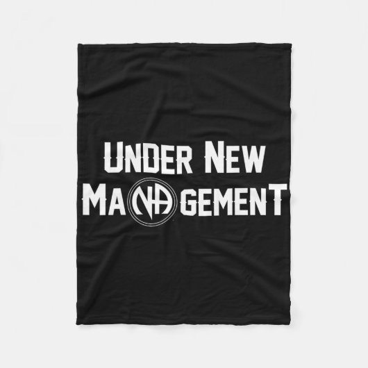 Under New Management Narcotics Anonymous Design  Fleece Deken (Voorkant)