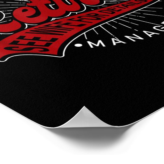 Under New Management See Wife For Details Funny Re Poster (Hoek)