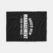 Under New Management Speak To My Fiancée - Future  Fleece Deken (Voorkant (Horizontaal))