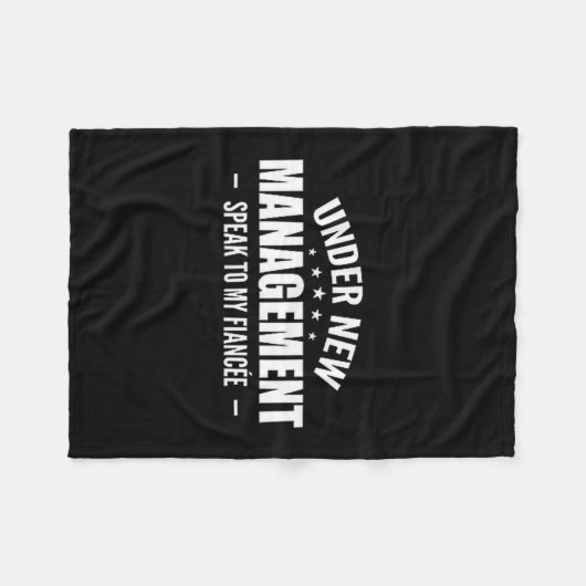 Under New Management Speak To My Fiancée - Future  Fleece Deken (Voorkant (Horizontaal))