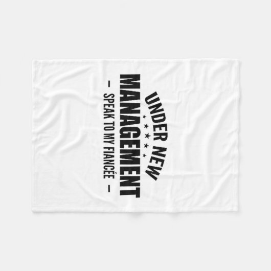 Under New Management Speak To My Fiancée - Future  Fleece Deken (Voorkant (Horizontaal))