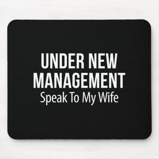 Under New Management - Speak To My Wife -  Muismat (Voorkant)