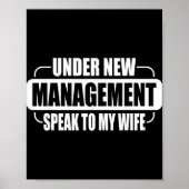 Under New Management Speak To My Wife New Husband  Poster (Voorkant)