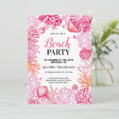 Under ocean life waterverf kaart (Staand voorkant)