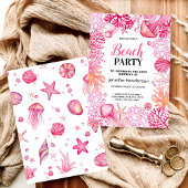 Under ocean life waterverf kaart