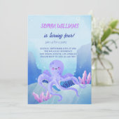 Under Sea Party Invitation Aankondiging (Staand voorkant)