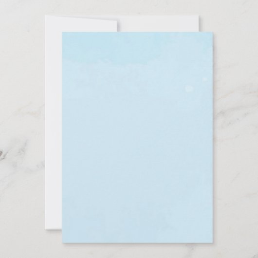 Under Sea Party Invitation Aankondiging (Achterkant)